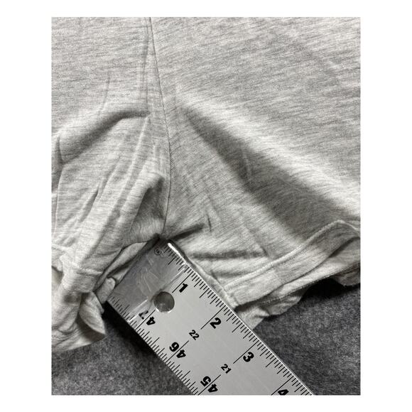 Playboy Pajama Set Womens Medium Gray Button Front Top Shorts Sleepwear Lounge - Picture 6 of 14